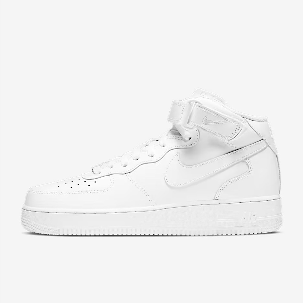 Nike White Air Force 1 Mid Sneakers